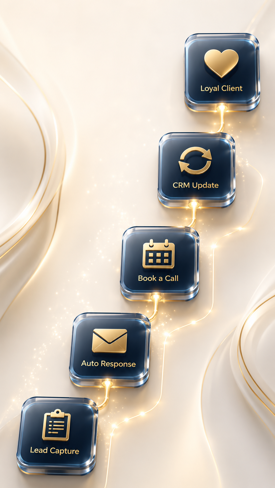 AI automation workflow for service-based businesses